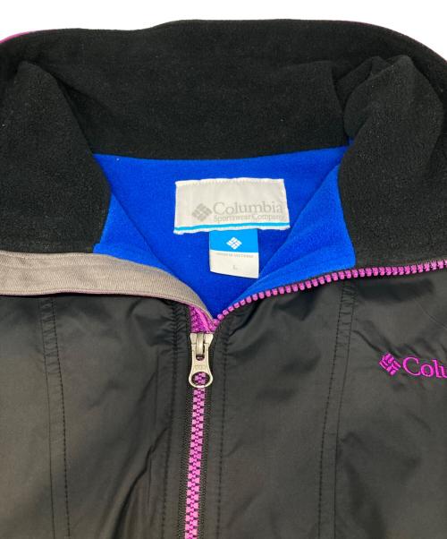 Columbia（コロンビア）Columbia (コロンビア) フリースジャケット ブラック×ブルー サイズ:Lの古着・服飾アイテム
