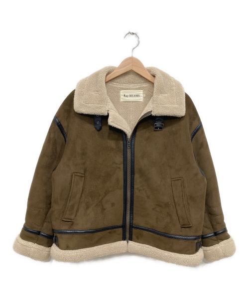 RAY BEAMS（レイ ビームス）RAY BEAMS (レイ ビームス) フェイクムートンボマーブルゾン ブラウンの古着・服飾アイテム