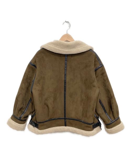 RAY BEAMS（レイ ビームス）RAY BEAMS (レイ ビームス) フェイクムートンボマーブルゾン ブラウンの古着・服飾アイテム