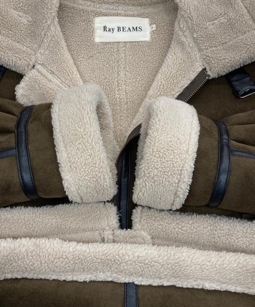 RAY BEAMS（レイ ビームス）RAY BEAMS (レイ ビームス) フェイクムートンボマーブルゾン ブラウンの古着・服飾アイテム