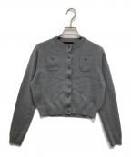 CABANキャバン）の古着「コットンカシミヤ クルーネックカーディガン」｜グレー