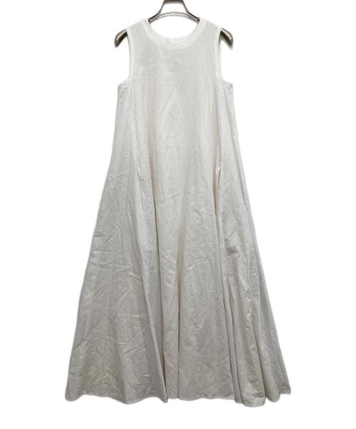 laube blanc（ローブブラン）LAUBE BLANC (ローブブラン) ペイズリー柄ワンピース ホワイト サイズ:Sの古着・服飾アイテム