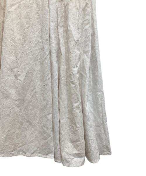 laube blanc（ローブブラン）LAUBE BLANC (ローブブラン) ペイズリー柄ワンピース ホワイト サイズ:Sの古着・服飾アイテム