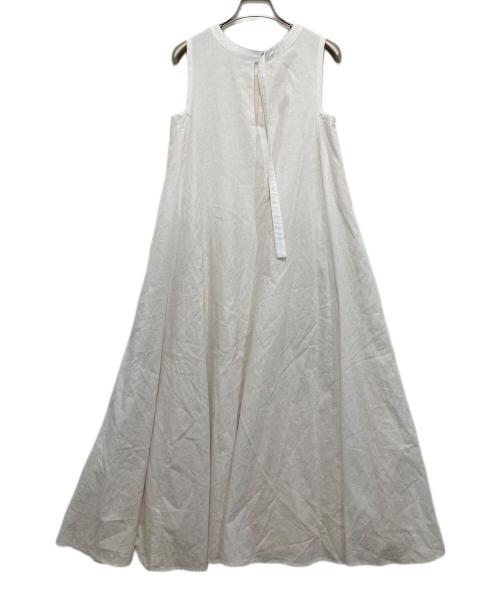 laube blanc（ローブブラン）LAUBE BLANC (ローブブラン) ペイズリー柄ワンピース ホワイト サイズ:Sの古着・服飾アイテム