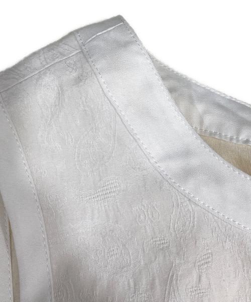 laube blanc（ローブブラン）LAUBE BLANC (ローブブラン) ペイズリー柄ワンピース ホワイト サイズ:Sの古着・服飾アイテム