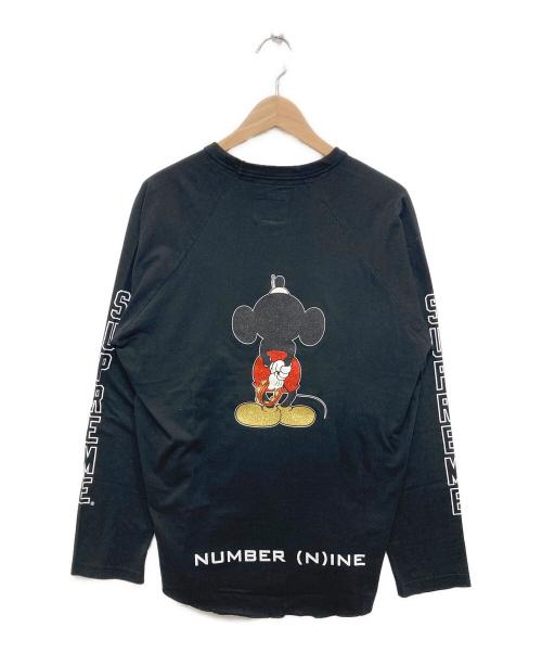 SUPREME（シュプリーム）SUPREME (シュプリーム) NUMBER (N)INE (ナンバーナイン) Raglan L/S Top ブラック サイズ:Mの古着・服飾アイテム