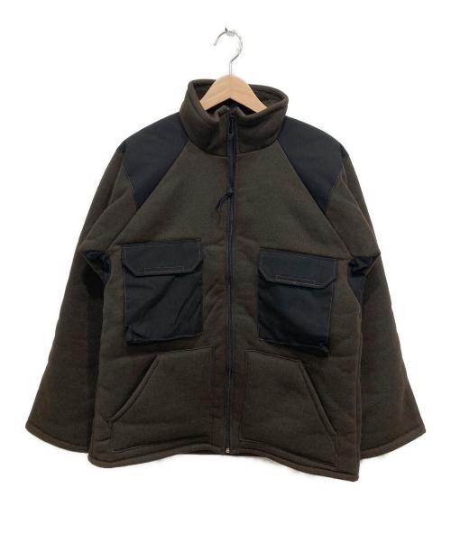 US.ARMY（ユーエスアーミー）US.ARMY (ユーエスアーミー) フリースジャケット ブラウン サイズ:Lの古着・服飾アイテム