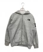 THE NORTH FACEザ ノース フェイス）の古着「Square Logo FullZip」｜グレー