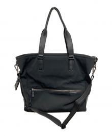 TUMI（トゥミ）の古着「「ウッドサイド」イースト・ウエスト・トート」｜ブラック