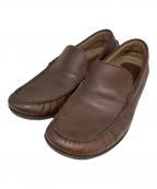 REGALリーガル）の古着「レザースリッポン」｜ブラウン