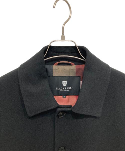 BLACK LABEL CRESTBRIDGE（ブラックレーベル クレストブリッジ）BLACK LABEL CRESTBRIDGE (ブラックレーベル クレストブリッジ) ステンカラーコート ブラック サイズ:Mの古着・服飾アイテム