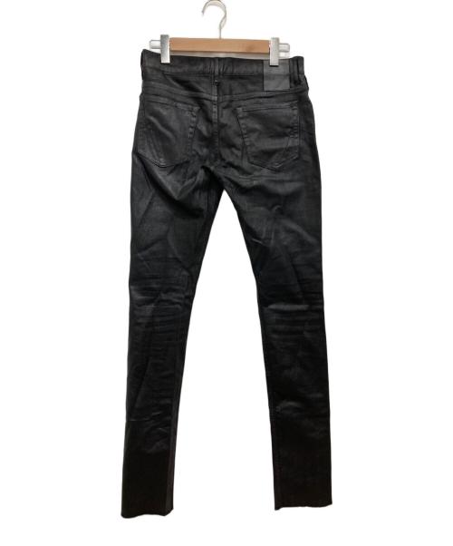 fagassent（ファガッセン）Fagassent (ファガッセン) TOSHIKI AOKI (トシキアオキ) Cristal Coating Denim ブラック サイズ:28の古着・服飾アイテム