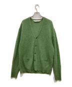 NONSAPIENSノンサピエンス）の古着「モヘア混カーディガン」｜グリーン