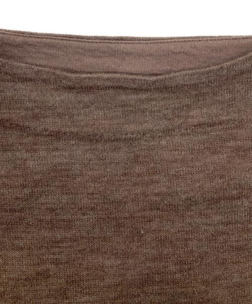 中川政七商店（ナカガワマサシチショウテン）中川政七商店 (ナカガワマサシチショウテン) 綿ウール接結のワイドプルオーバー ブラウン サイズ:FREEの古着・服飾アイテム