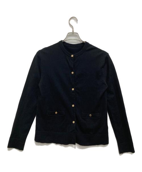 Mila Owen（ミラオーウェン）Mila Owen (ミラオーウェン) 金釦ポケットデザインニットカーデ ブラック サイズ:1の古着・服飾アイテム