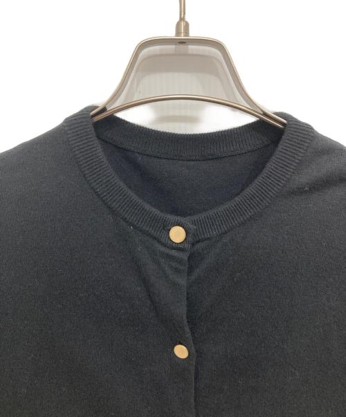 Mila Owen（ミラオーウェン）Mila Owen (ミラオーウェン) 金釦ポケットデザインニットカーデ ブラック サイズ:1の古着・服飾アイテム