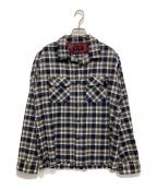 Engineered Garmentsエンジニアドガーメンツ）の古着「チェックネルシャツ」｜ネイビー×グレー