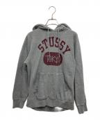 stussyステューシー）の古着「プリントロゴパーカー」｜グレー