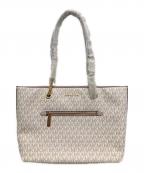 MICHAEL KORSマイケル・コース）の古着「シグネチャー柄トートバッグ」｜ホワイト×ピンク