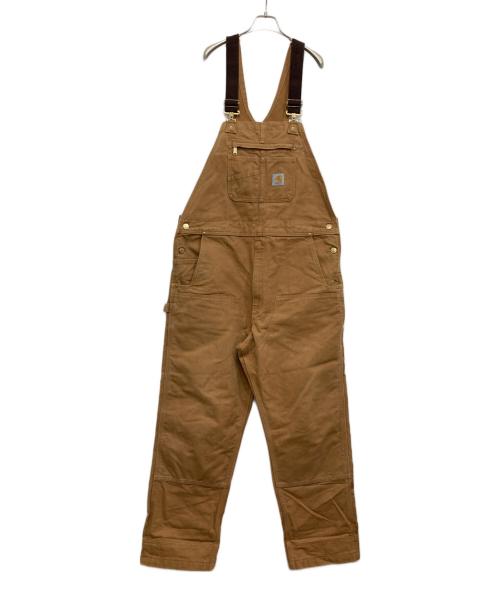 CarHartt（カーハート）CarHartt (カーハート) DUCK BIB OVERALLS ブラウン サイズ:40×32の古着・服飾アイテム