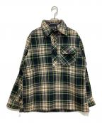L.L.Beanエルエルビーン）の古着「70'sチェックネルシャツ」｜グリーン×アイボリー