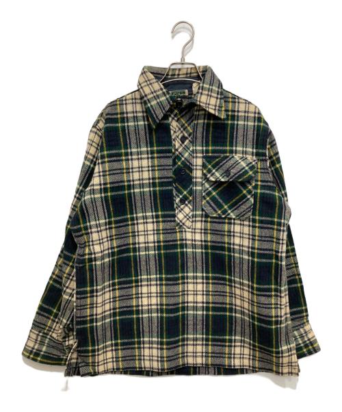 L.L.Bean（エルエルビーン）L.L.Bean (エルエルビーン) 70'sチェックネルシャツ グリーン×アイボリー サイズ:Mの古着・服飾アイテム