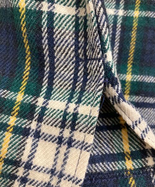 L.L.Bean（エルエルビーン）L.L.Bean (エルエルビーン) 70'sチェックネルシャツ グリーン×アイボリー サイズ:Mの古着・服飾アイテム
