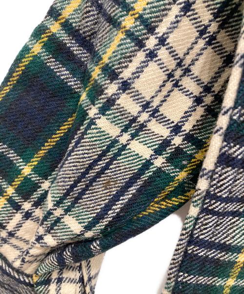 L.L.Bean（エルエルビーン）L.L.Bean (エルエルビーン) 70'sチェックネルシャツ グリーン×アイボリー サイズ:Mの古着・服飾アイテム