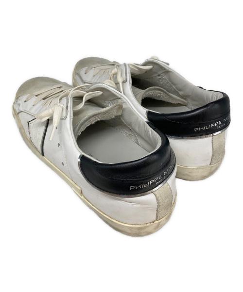 PHILIPPE MODEL（フィリップ モデル）PHILIPPE MODEL (フィリップ モデル) ローカットスニーカー ホワイト サイズ:40の古着・服飾アイテム