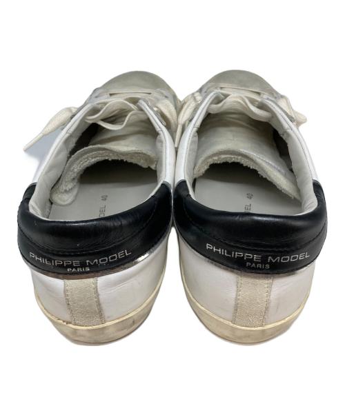 PHILIPPE MODEL（フィリップ モデル）PHILIPPE MODEL (フィリップ モデル) ローカットスニーカー ホワイト サイズ:40の古着・服飾アイテム