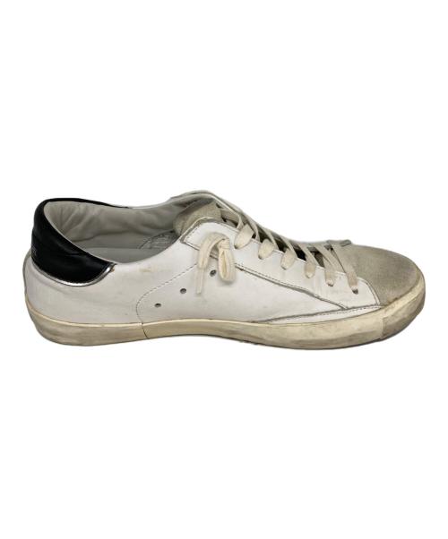 PHILIPPE MODEL（フィリップ モデル）PHILIPPE MODEL (フィリップ モデル) ローカットスニーカー ホワイト サイズ:40の古着・服飾アイテム