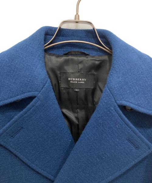 BURBERRY BLACK LABEL（バーバリーブラックレーベル）BURBERRY BLACK LABEL (バーバリーブラックレーベル) Pコート ブルー サイズ:Lの古着・服飾アイテム