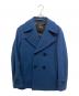 BURBERRY BLACK LABEL（バーバリーブラックレーベル）の古着「Pコート」｜ブルー