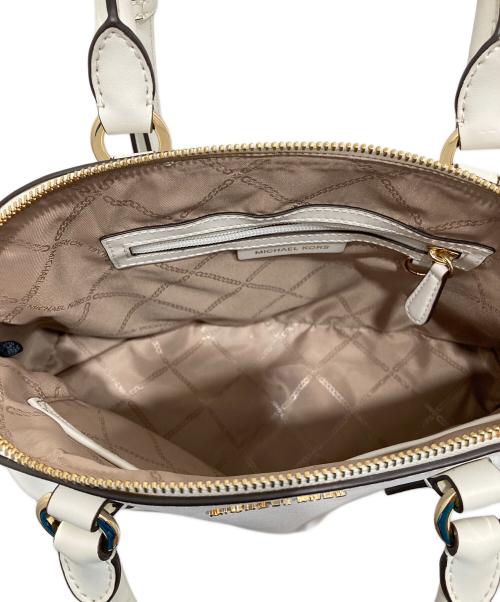 MICHAEL KORS（マイケル・コース）MICHAEL KORS (マイケル・コース) 2WAYショルダーバッグ ホワイトの古着・服飾アイテム