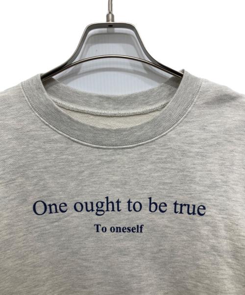 willfully（ウィルフリー）willfully (ウィルフリー) プリントオーバースウェット グレー サイズ:Fの古着・服飾アイテム