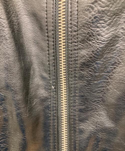 MAISON SPECIAL（メゾンスペシャル）MAISON SPECIAL (メゾンスペシャル) Vegan Leather Front Zip Tops ブラック サイズ:Fの古着・服飾アイテム
