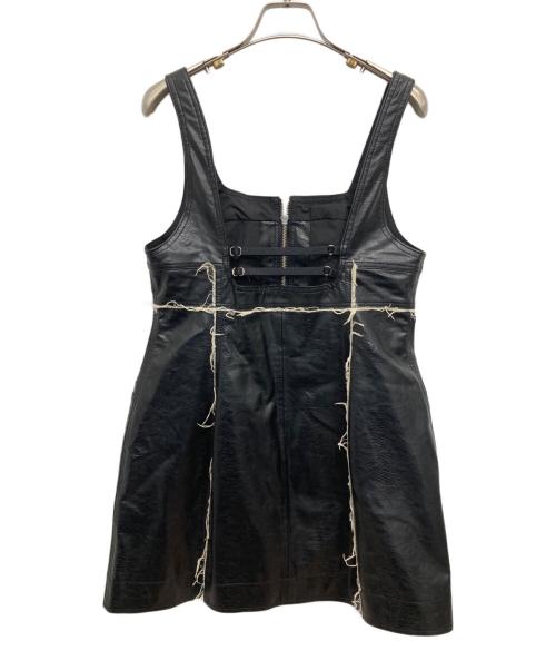 MAISON SPECIAL（メゾンスペシャル）MAISON SPECIAL (メゾンスペシャル) Vegan Leather Front Zip Tops ブラック サイズ:Fの古着・服飾アイテム