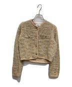 Snidelスナイデル）の古着「ツイードカーディガン」｜ベージュ
