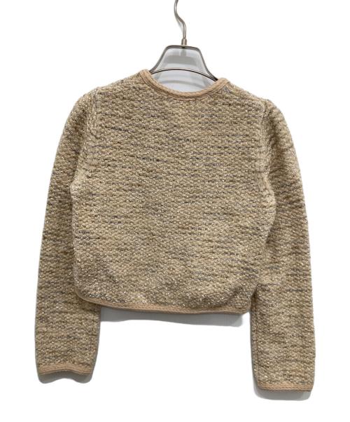 Snidel（スナイデル）Snidel (スナイデル) ツイードカーディガン ベージュ サイズ:ONEの古着・服飾アイテム