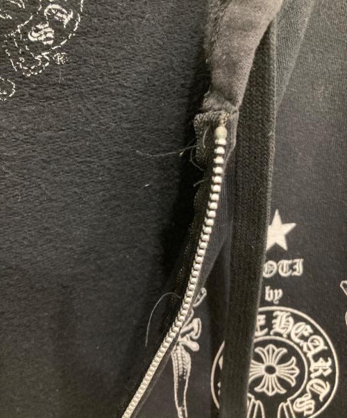 CHROME HEARTS（クロムハーツ）CHROME HEARTS (クロムハーツ) SWTSHRT HD ZIP ブラック サイズ:Lの古着・服飾アイテム