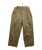 AUBERGEオーベルジュ）の古着「スビンウエポン2タックチノパンツ M-52」｜ベージュ