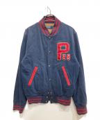 POLO RALPH LAURENポロ・ラルフローレン）の古着「コットン スタジャン」｜ネイビー×レッド