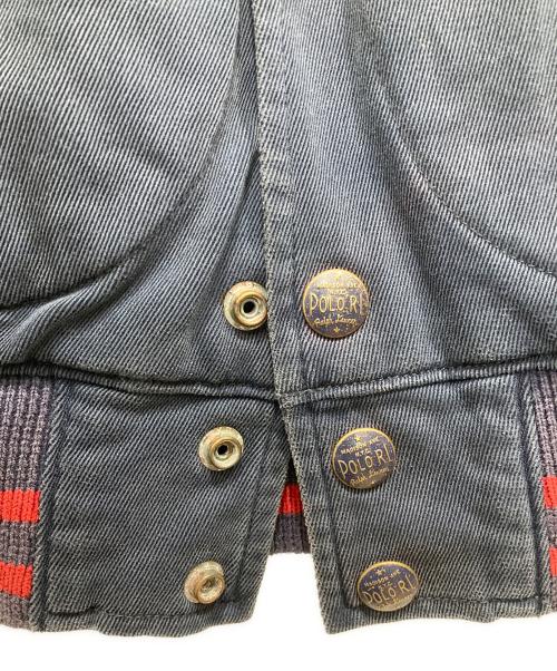 POLO RALPH LAUREN（ポロ・ラルフローレン）POLO RALPH LAUREN (ポロ・ラルフローレン) コットン スタジャン ネイビー×レッド サイズ:Mの古着・服飾アイテム