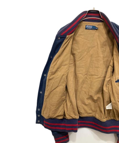 POLO RALPH LAUREN（ポロ・ラルフローレン）POLO RALPH LAUREN (ポロ・ラルフローレン) コットン スタジャン ネイビー×レッド サイズ:Mの古着・服飾アイテム