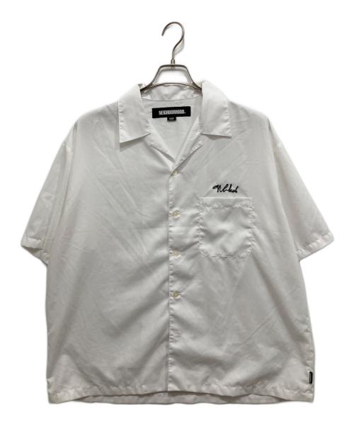NEIGHBORHOOD（ネイバーフッド）NEIGHBORHOOD (ネイバーフッド) SOLID-COLOR HAWAIIAN SHIRT SS ホワイト サイズ:Lの古着・服飾アイテム