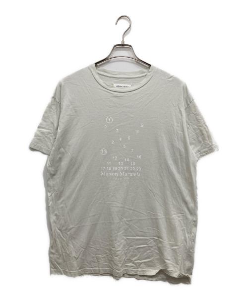 Maison Margiela（メゾンマルジェラ）Maison Margiela (メゾンマルジェラ) NUMBERING LOGO TEE ライトグレー サイズ:XLの古着・服飾アイテム