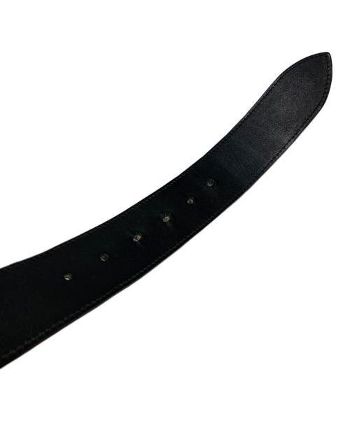 GUCCI（グッチ）GUCCI (グッチ) GGマーモントレザーベルト ブラックの古着・服飾アイテム