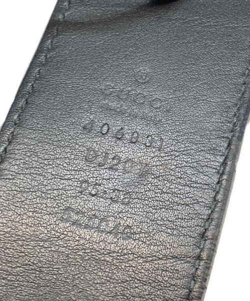 GUCCI（グッチ）GUCCI (グッチ) GGマーモントレザーベルト ブラックの古着・服飾アイテム