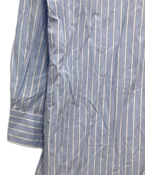 THIRD MAGAZINE（サードマガジン）THIRD MAGAZINE (サードマガジン) ストライプシャツワンピース スカイブルー サイズ:9の古着・服飾アイテム