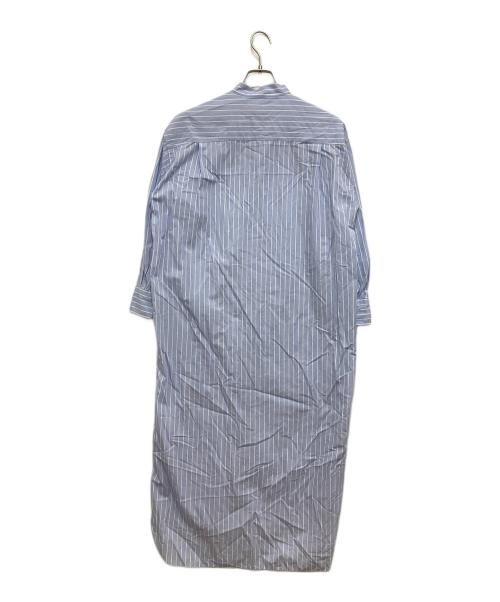 THIRD MAGAZINE（サードマガジン）THIRD MAGAZINE (サードマガジン) ストライプシャツワンピース スカイブルー サイズ:9の古着・服飾アイテム